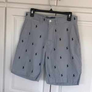 Polo by Ralph Lauren pinstriped logo’ed shorts